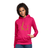 "hi" - Frauen Hoodie - dunkles Pink