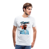 Tupac Männer Premium T-Shirt - weiß